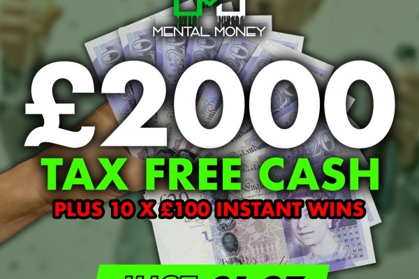 £2,000 Main Draw + 10 x £100 Instant Wins!